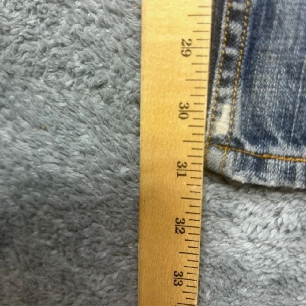 Levis 505 Jeans Mens 33x32 Blue Regular Fit Denim Distressed Paint‎ Stains